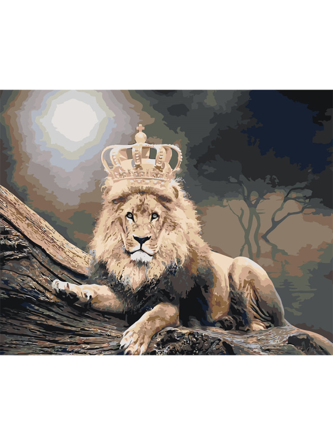 Raqamlar bo&amp;#039;yicha rasm &amp;quot;Toj bilan sher&amp;quot;