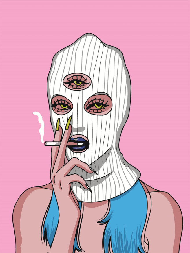 Raqamlar bo&amp;#039;yicha rasm &amp;quot;Uch ko&amp;#039;zli qiz&amp;quot;