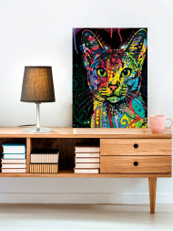 Raqamlar bo'yicha rasm "Rangbarang mushukcha"