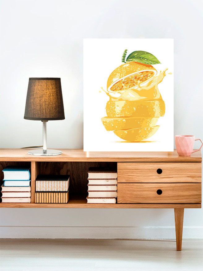 Raqamlar bo&amp;#039;yicha rasm &amp;quot;Limonni kesib oling&amp;quot;