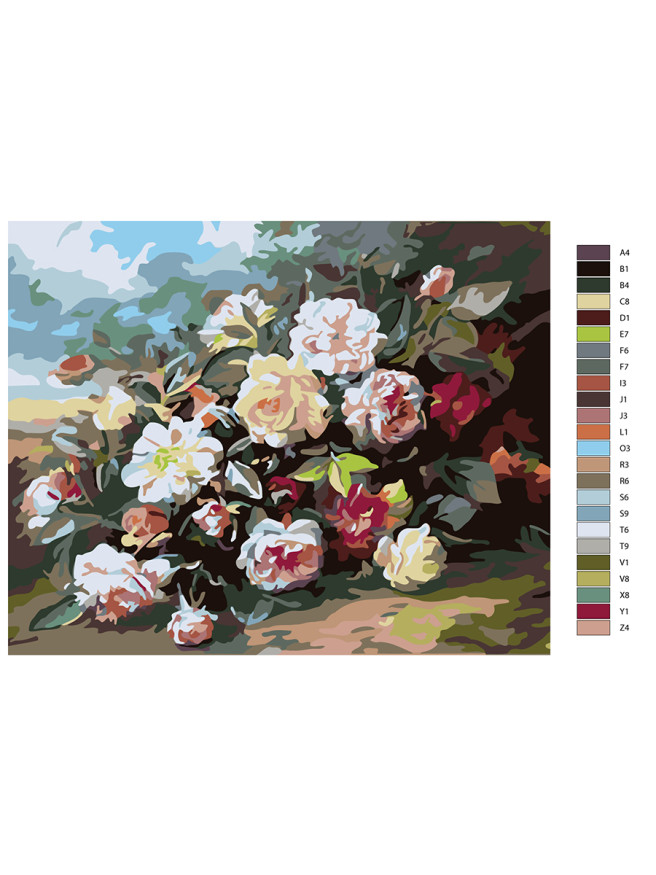 Raqamlar bo&amp;#039;yicha rasm &amp;quot;Gullar guldastasi&amp;quot;