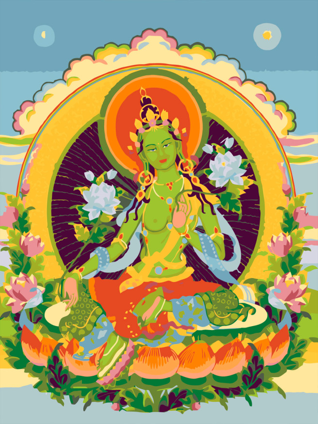 Картина по номерам &amp;quot;Божество&amp;quot;