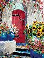 Картина по номерам &amp;quot;Красная дверь&amp;quot;