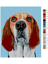 Raqamlar bo&#039;yicha rasm &quot;Kuchuk rasmi&quot;