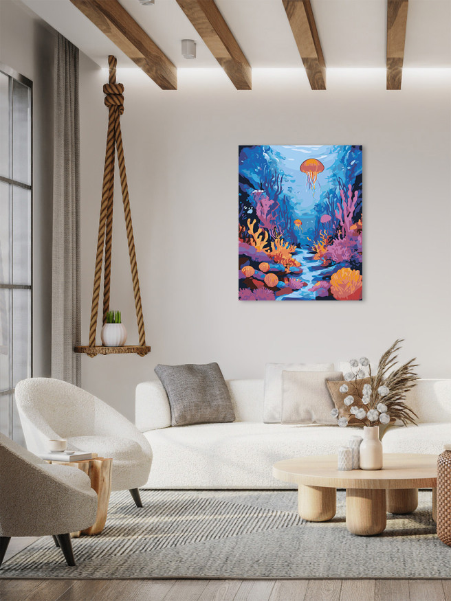 Картина по номерам &amp;quot;Жизнь на дне морском&amp;quot;