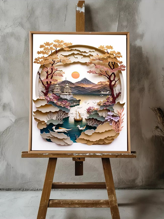 Постер на холсте &amp;quot;Японский рассвет&amp;quot;