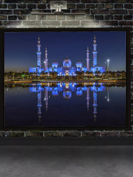 Holstga bosilgan poster &quot;Tunda Shayx Zayd masjidi&quot;