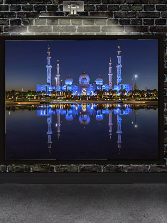 Постер на холсте &amp;quot;Мечеть Шейха Зайда ночью&amp;quot;