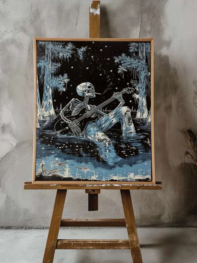 Holstga bosilgan poster &amp;quot;Hayotdan keyingi rok&amp;quot;