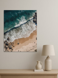 Постер на холсте &amp;quot;Камни на морском берегу&amp;quot;