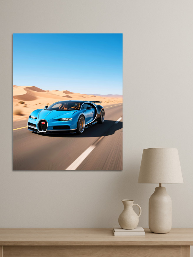 Постер на холсте &amp;quot;Скорость в пустыне&amp;quot;