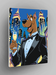 Raqamlar bo‘yicha rasm &quot;Skubi-Du smokinda&quot;