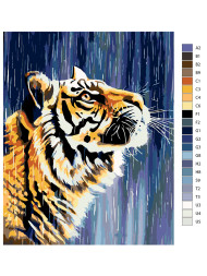 Raqamlar bo'yicha rasm "Aqlli yo'lbars"