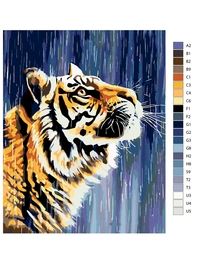 Raqamlar bo&amp;#039;yicha rasm &amp;quot;Aqlli yo&amp;#039;lbars&amp;quot;