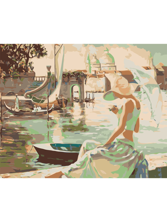 Raqamlar bo&amp;#039;yicha rasm &amp;quot;Ko&amp;#039;l bo&amp;#039;yidagi qiz&amp;quot;