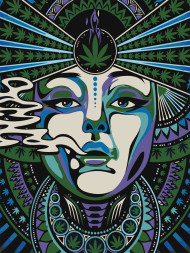 Картина по номерам &amp;quot;Парящая девушка&amp;quot;