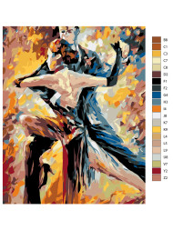 Картина по номерам &amp;quot;Пара в танце&amp;quot;