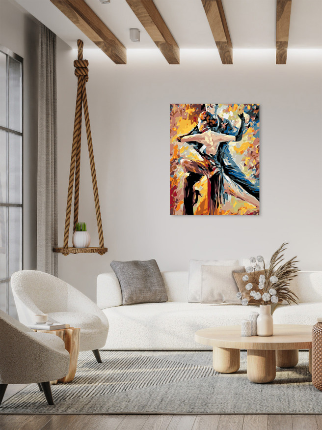 Raqamlar bo&amp;#039;yicha rasm &amp;quot;Er-xotin raqsga tushishi&amp;quot;