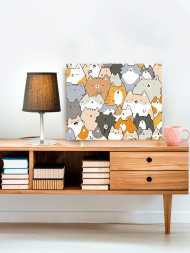 Raqamlar bo'yicha rasm "Mushuklar to'plami"