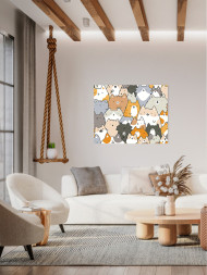 Raqamlar bo'yicha rasm "Mushuklar to'plami"