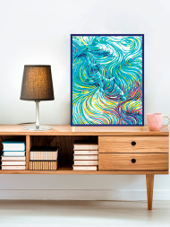 Raqamlar bo&#039;yicha rasm &quot;To&#039;lqin&quot;