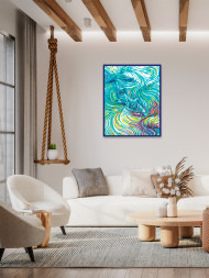 Raqamlar bo&#039;yicha rasm &quot;To&#039;lqin&quot;