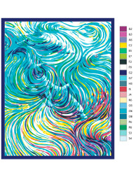 Raqamlar bo&#039;yicha rasm &quot;To&#039;lqin&quot;