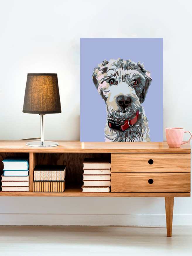 Картина по номерам &amp;quot;Портрет собаки&amp;quot;