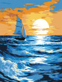 Картина по номерам &amp;quot;Кораблик в море&amp;quot;