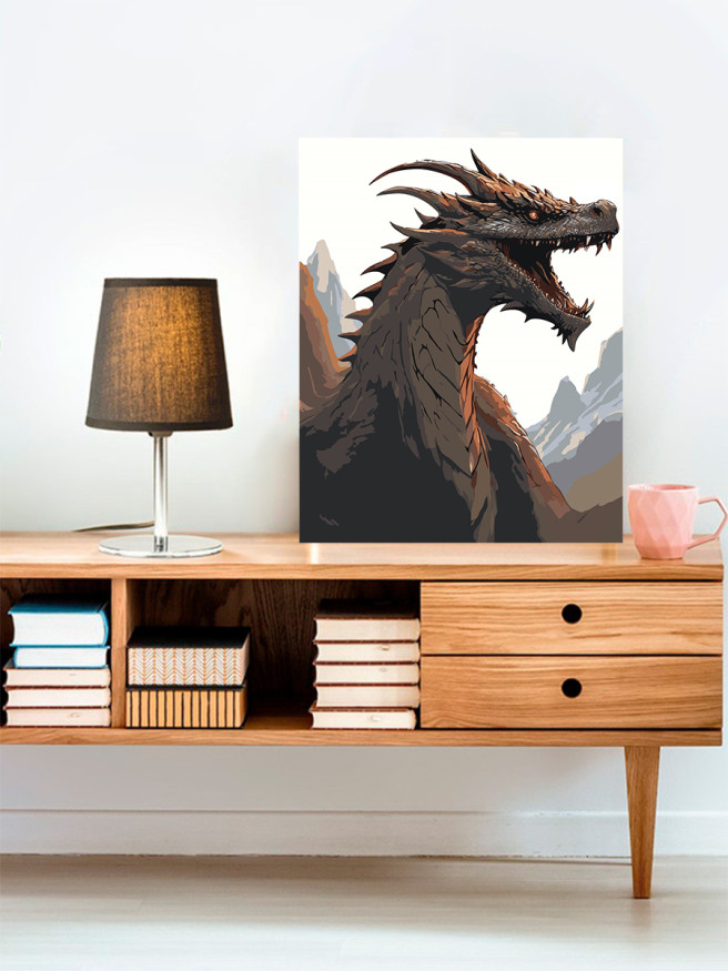 Raqamlar bo&amp;#039;yicha rasm &amp;quot;Ajdaho&amp;quot;