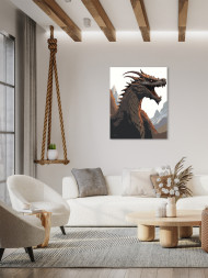 Raqamlar bo&#039;yicha rasm &quot;Ajdaho&quot;