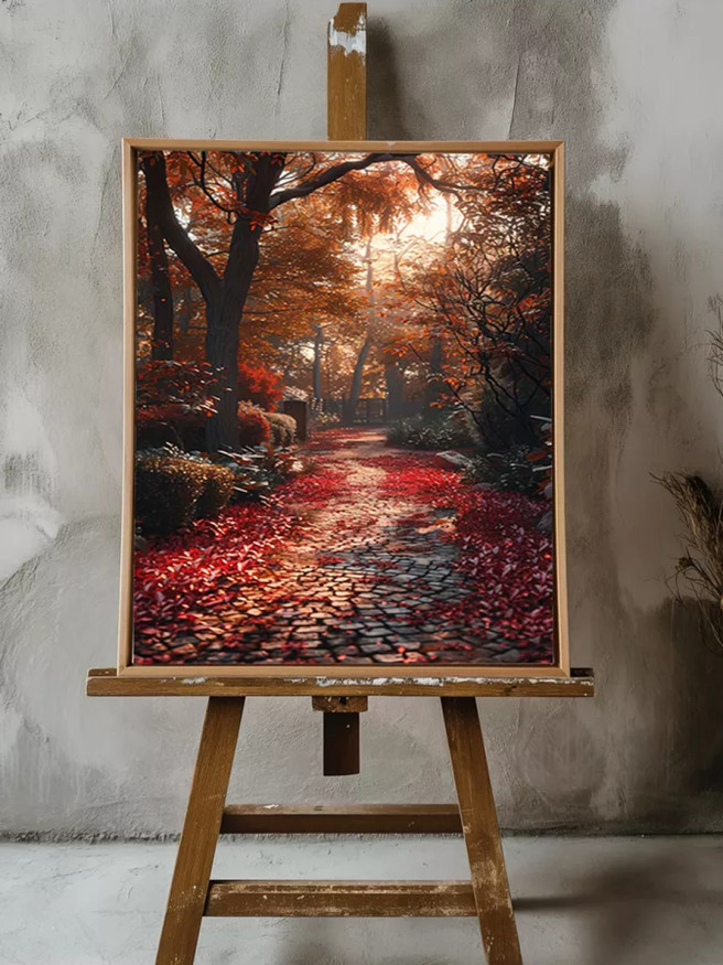 Holstga bosilgan poster &amp;quot;Kuzgi yo‘lakcha&amp;quot;