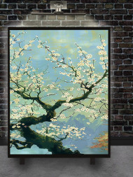 Holstga bosilgan poster &quot;Bahorning gullagan shoxi&quot;