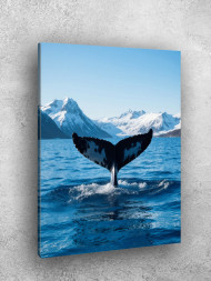 Holstga bosilgan poster &quot;Kit dumlari&quot;