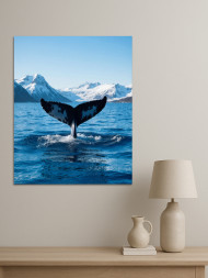 Holstga bosilgan poster &quot;Kit dumlari&quot;