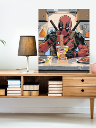 Raqamlar bo‘yicha rasm &quot;Dedpul lag‘mon bilan&quot;