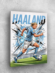 Holstga bosilgan poster "Futbolchi Holand"