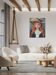 Картина по номерам &amp;quot;Экстравагантная девушка&amp;quot;