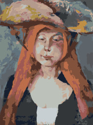 Картина по номерам &amp;quot;Экстравагантная девушка&amp;quot;