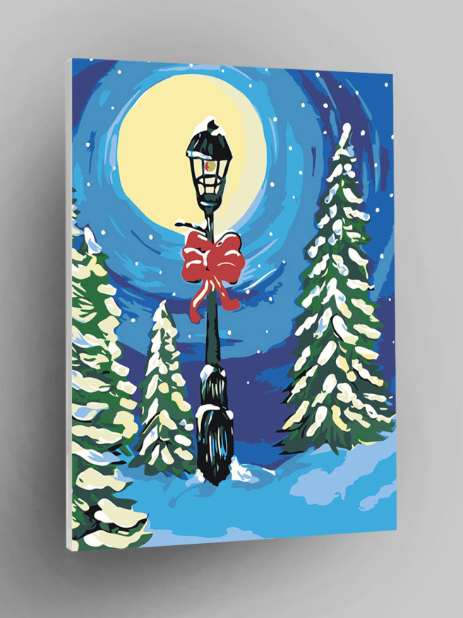 Картина по номерам &amp;quot;Ёлки в снегу&amp;quot;