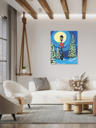 Картина по номерам &amp;quot;Ёлки в снегу&amp;quot;