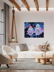 Raqamlar bo&#039;yicha rasm &quot;Qo&#039;rqinchli bulutlar&quot;