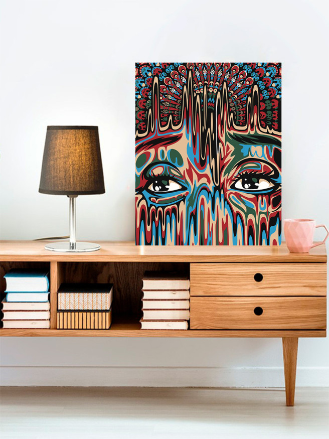 Raqamlar bo&amp;#039;yicha rasm &amp;quot;Qizning sirli yuzi&amp;quot;