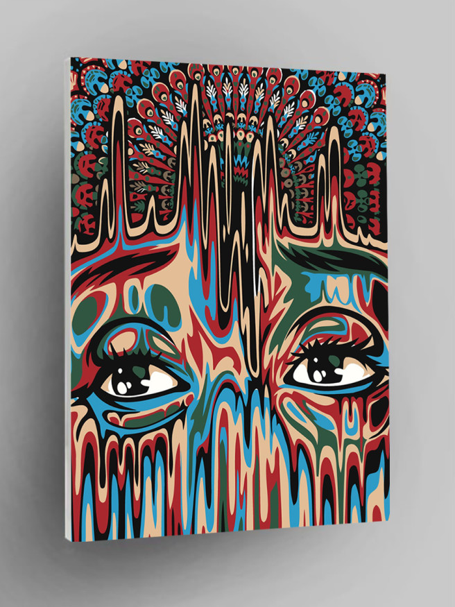 Raqamlar bo&amp;#039;yicha rasm &amp;quot;Qizning sirli yuzi&amp;quot;