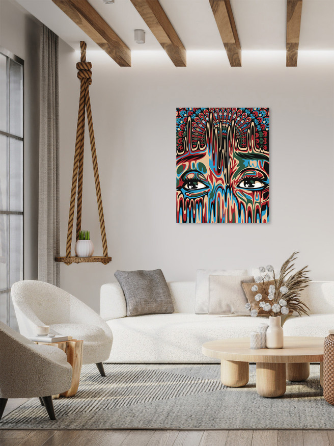 Raqamlar bo&amp;#039;yicha rasm &amp;quot;Qizning sirli yuzi&amp;quot;