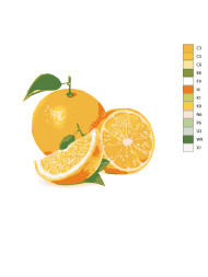 Raqamlar bo&#039;yicha rasm &quot;Limonlar&quot;