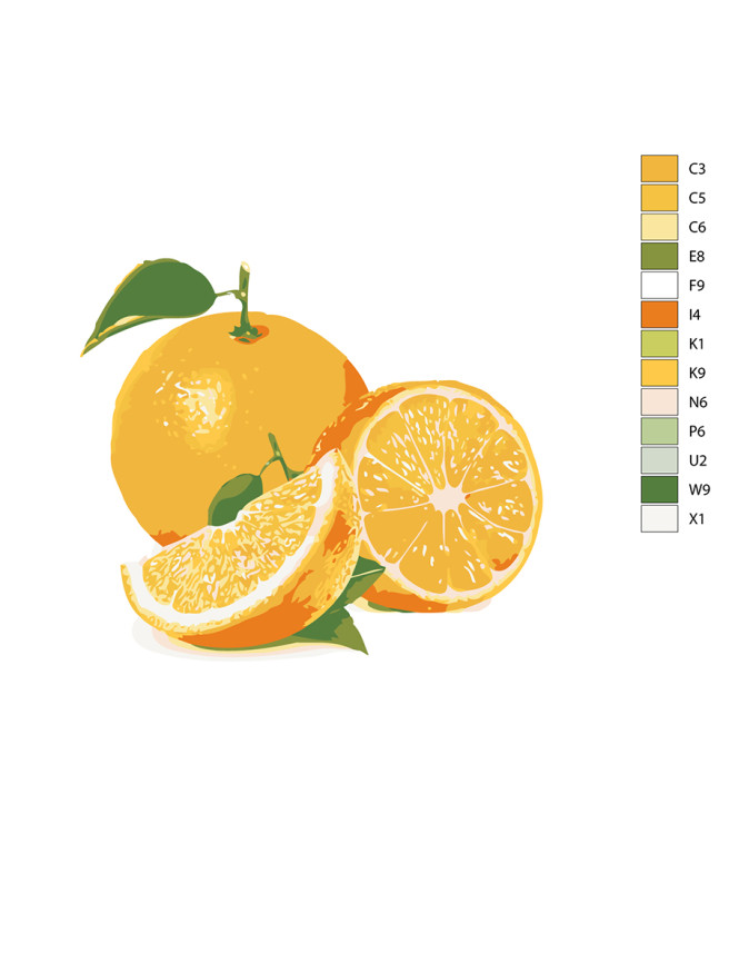 Raqamlar bo&amp;#039;yicha rasm &amp;quot;Limonlar&amp;quot;