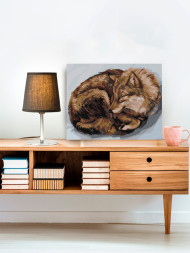 Картина по номерам &amp;quot;Рыжий волк&amp;quot;