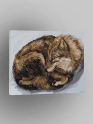 Картина по номерам &amp;quot;Рыжий волк&amp;quot;