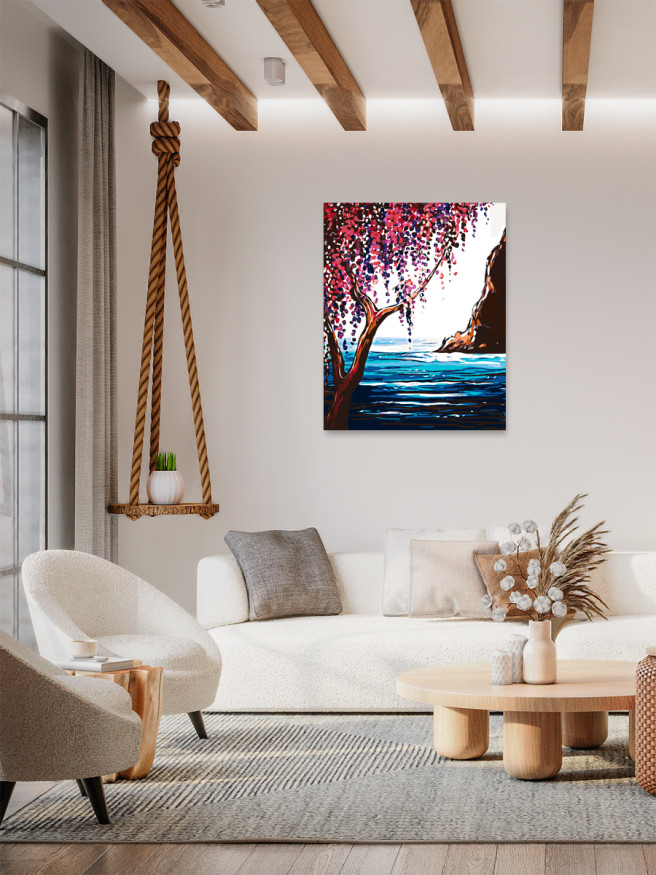 Raqamlar bo&amp;#039;yicha rasm &amp;quot;Dengiz bo&amp;#039;yidagi daraxt&amp;quot;